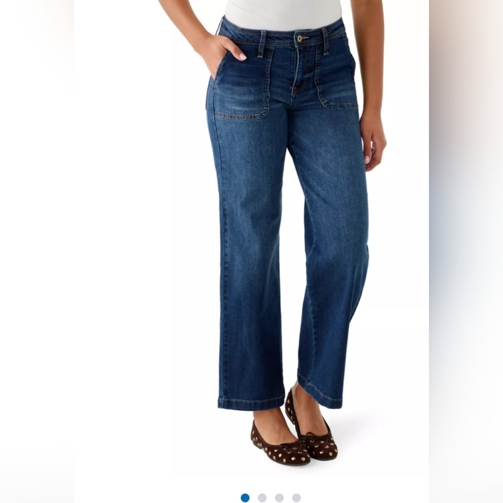 Stylish Blue Flare Jeans for Women